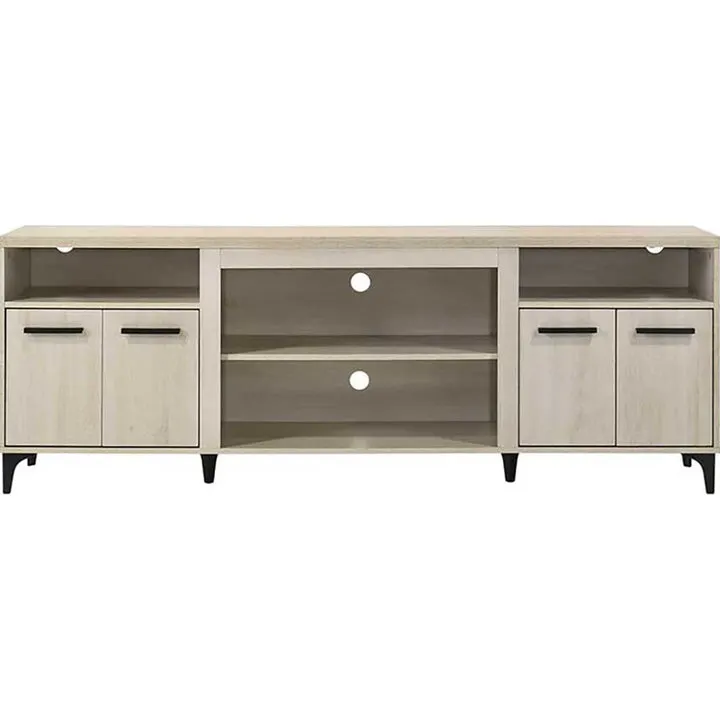 Evander 70" 4-Door TV Stand - Oak