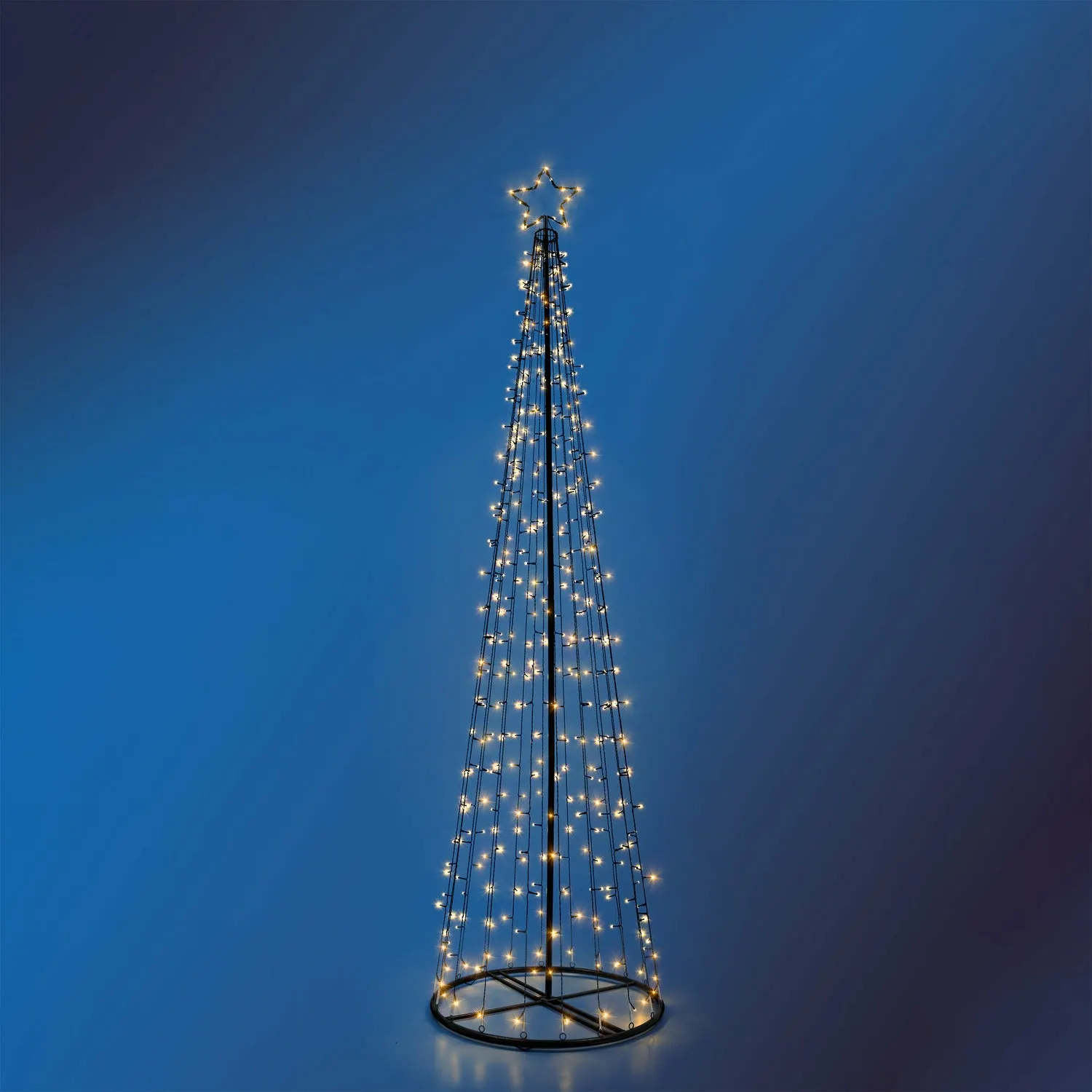 Albero di Natale Luminoso 276 Led Bianco Caldo