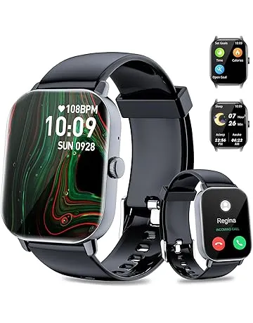 ISKOVI 1.91" Smart Watch for Men,Smart Watches for Women,Fitness Tracker with Message Call Function,120+ Sport Modes, IP68 Waterproof,24 Hours Heart Rate/Sleep Monitor,for Android/iOS