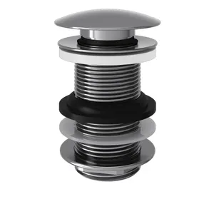 Piletta per lavabo click-clack EQUATION attacco 1 1/4" foro Ø 40 mm in inox cromo