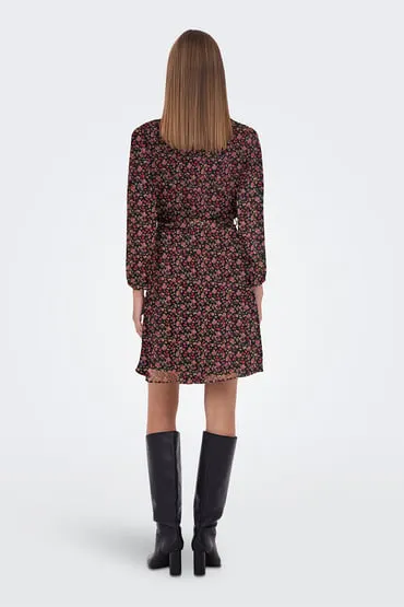 Vestido corto de gasa