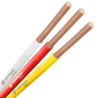 Propack 3 Rollos De Alambre #12 X 100M Blanco, Rojo Y Amarillo