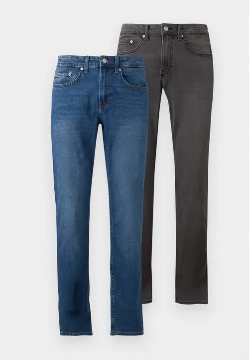 ONSWEFT 2 PACK - Jeans slim fit - dark blue denim