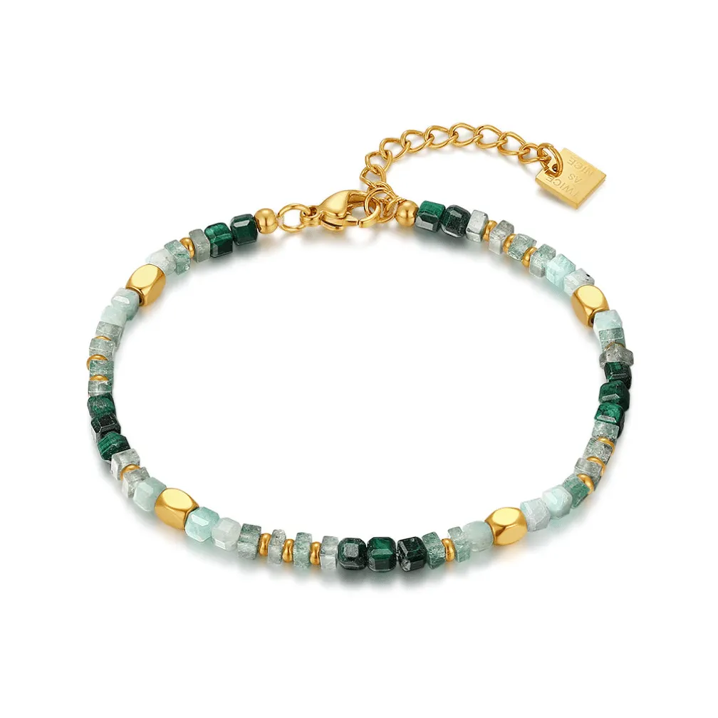 Armband in high fashion, verschillende stenen