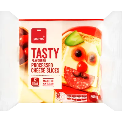 Pams Tasty Flavoured Processed Cheese Slices