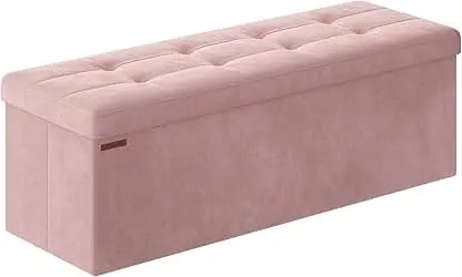 SONGMICS Mazie Collection - Storage Ottoman Bench, Fold…