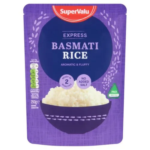 SuperValu Express Basmati Rice (250 g) Open Product Description
