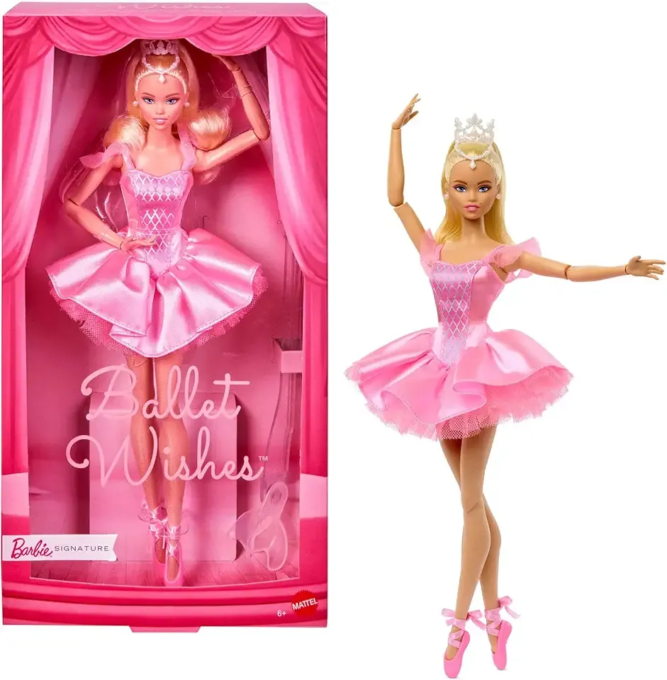 Signature Ballet Wishes Doll, Collectible Fashion Doll in Satiny, Pink Tutu with Blonde Hair and Giftable Packaging