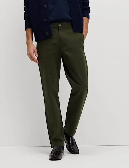 Chinos in normaler Passform mit Stretchanteil