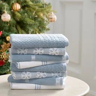 Holiday Kitchen Towels, 8-pack