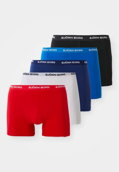 STRETCH BOXER 5 PACK - Underbukse - black/blue/red