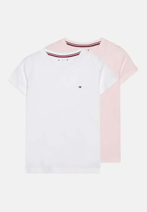 2-PACK SIGNATURE CREW NECK LOUNGE T-SHIRTS - Undertrøye - white/light pink