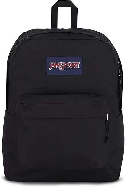 JanSport SuperBreak One Backpacks - Durable, Lightweight Bookbag with 1 Main Compartment, Front Utility Pocket with Built-in Organizer - Premium Backpack, Black