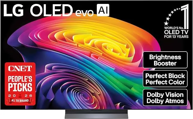 LG 65 inch Class LG OLED evo AI C6 4K Smart TV 2026 | Brightness Booster, Perfect Black & Perfect Color