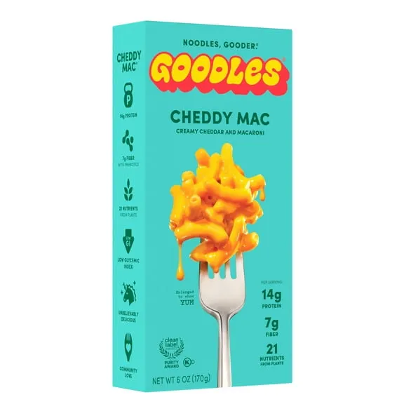 Goodles Mac & Cheese Cheddy Mac Noodles, Cheddar, Ziti, Shelf-Stable, 6 oz $2.98 49.7 ¢/oz