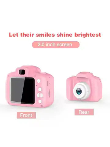 1080P Digital Camera with 2inch Screens and Rechargeable Battery, Supports 32Gb Tf Card; a Must-Have for Holidays, Summer Vacations, and Travel, and Is Also a Great Gift for Friends, Graduation Season, or Back-To-School Season.