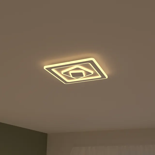 Plafoniera LED Kaoli bianco IP20 cct da bianco caldo a bianco freddo con regolazione di temperatura, 5300 lumen INSPIRE