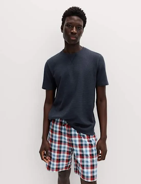 Pure Cotton Checked Pyjamas Set