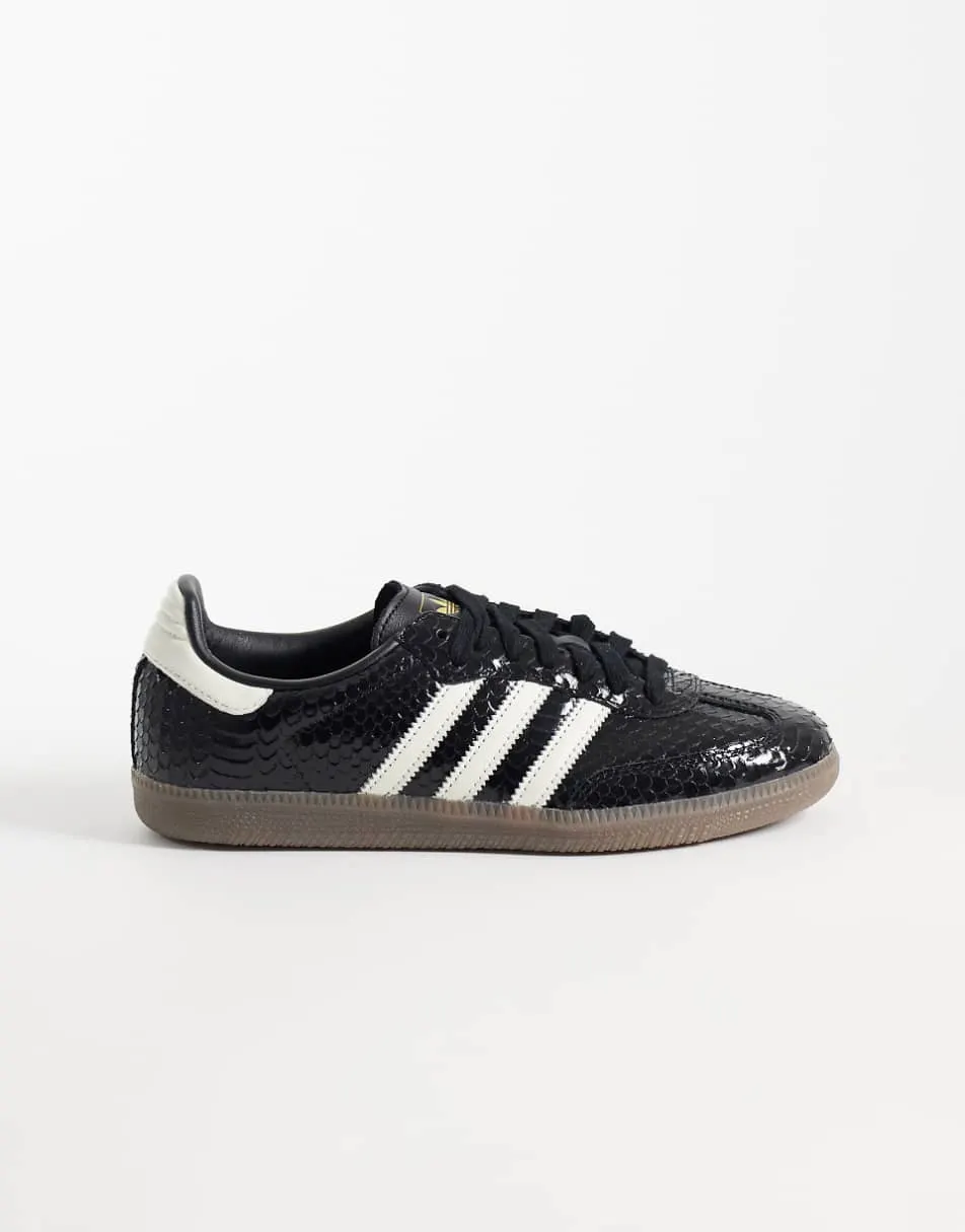 adidas Originals Samba OG trainers in black croc print