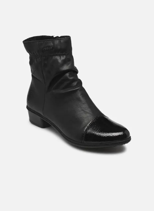 Lage enkellaarsjes Y0773 dames zwart
