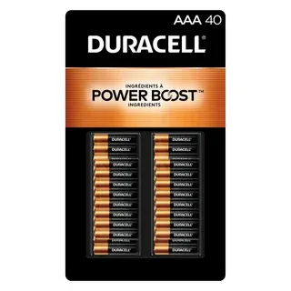 Duracell Coppertop Alkaline AAA Batteries, 40-count