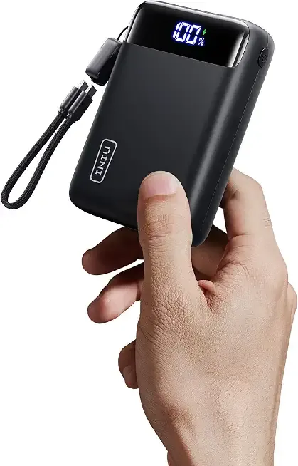 INIU Portable Charger, Smallest 20000mAh 22.5W Fast Charging Power Bank | USB-C Cable, Flight-Safe, Travel Essentials, Flashlight, Battery Pack for iPhone 17 Samsung Xiaomi Google, Mini Size