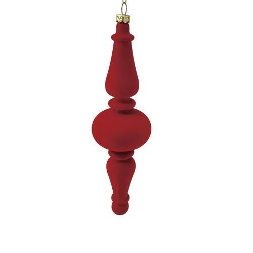 Enchanted Forest® 8-1/2" Red Flocked Plastic Ornament