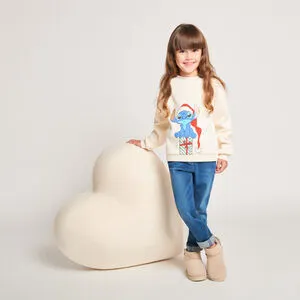 Sweat de Noël oversize Stitch Disney fille