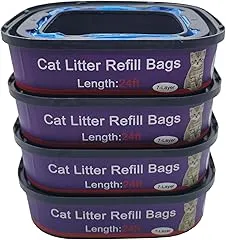 4 Pack Cat Litter Refill Bags Cartridges Com…