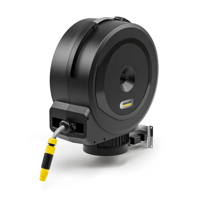 KARCHER Avvolgitore Muro Automatico - HBX 5.25 - Tubo 25 m - Ideale per Piccoli Giardini