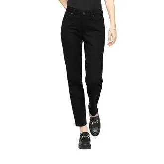 Jeans à coupe ajustée et fuselée Performance à taille moyenne