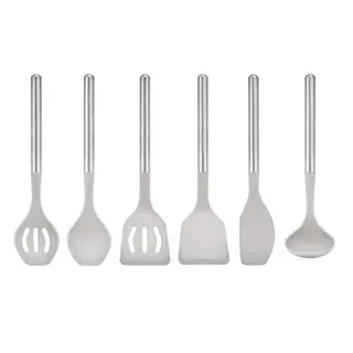 Sabatier 6-piece Stainless Steel and Silicone Tool Set