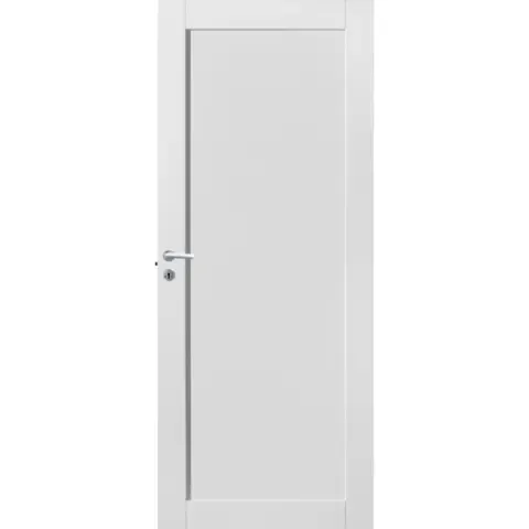 Innerdør funkis 1 speil 90x200 massiv fyllingsdør klassik hvit ncs s0500-n