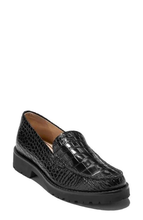 Cole Haan Thelle Croc Embossed Loafer