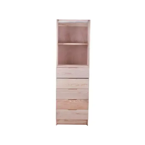 Cajonera con riel 5 cajones 188 cm natural