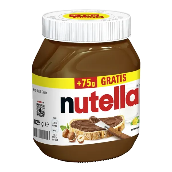 Nutella Nuss-Nougat-Creme +75 g GRATIS