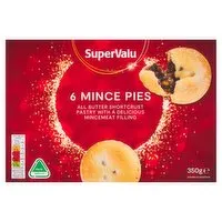 SuperValu Deep Fill Mince Pies 6 Pack (350 g) Open Product Description