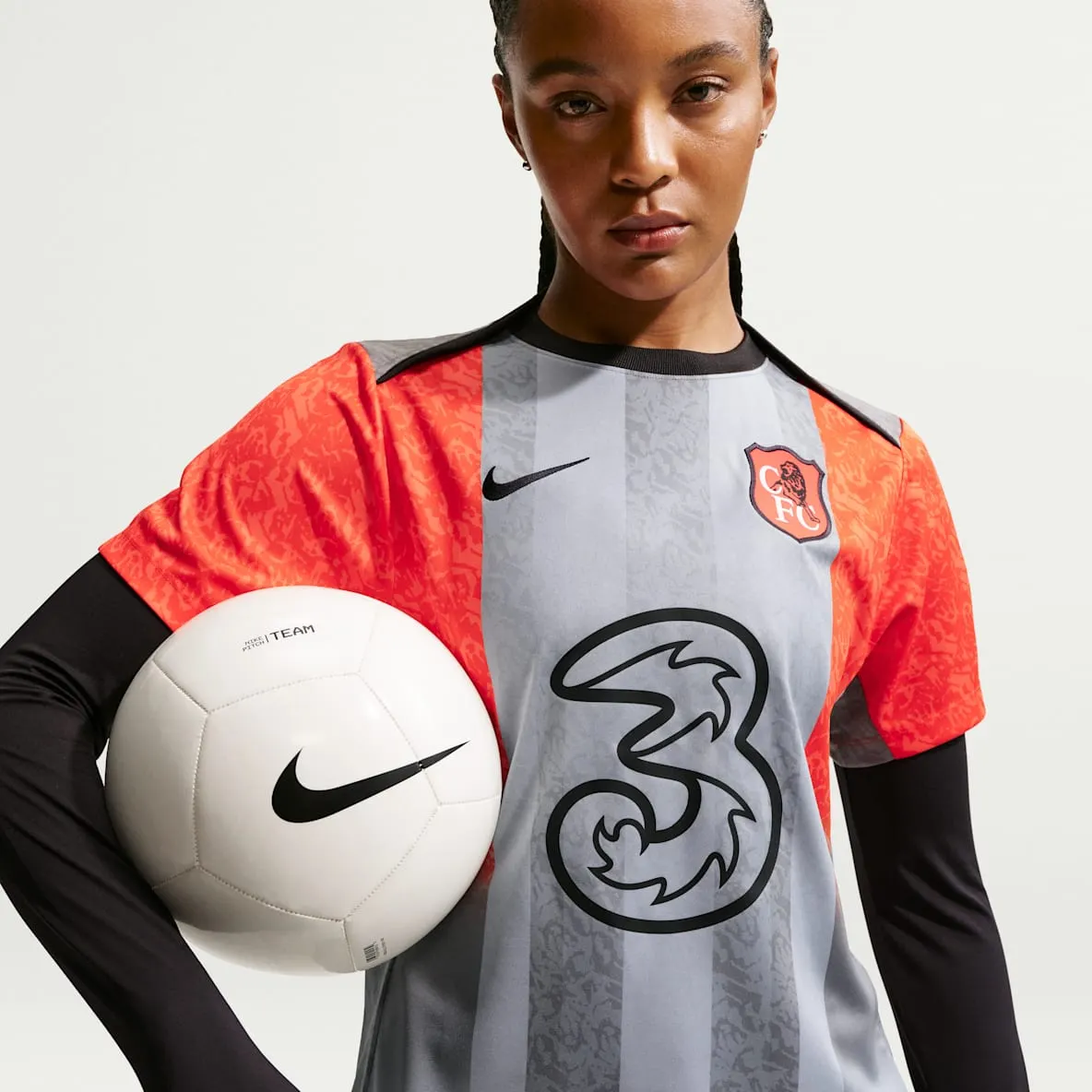 Nike Dri-FIT kortermet fotballtrøye for oppvarming til dame