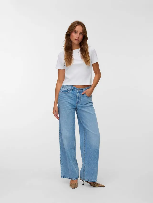 VMLULLU Lavt snitt Wide Leg Fit Jeans