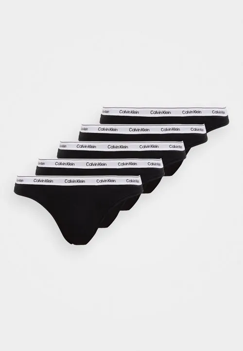 THONG ICON LOGO 5 PACK - Stringtruse - black