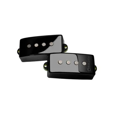 DIMARZIO DP124GB SIXTIES P - GLOSS BLACK METAL COVER - BASS PICKUP SET