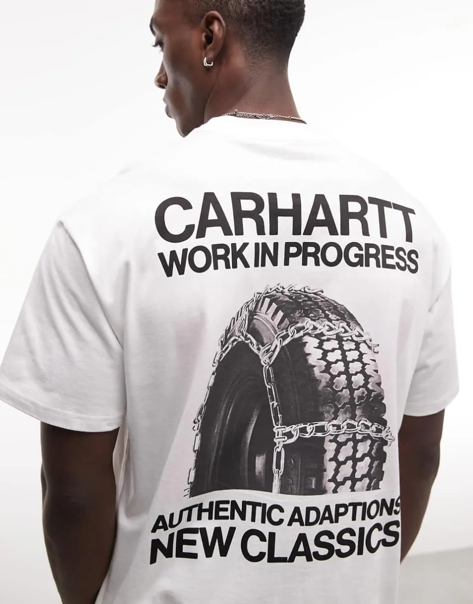 Carhartt WIP Sean Hamilton 03 back print t-shirt in white