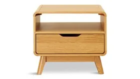 1 Drawer Bedside Table With Shelf