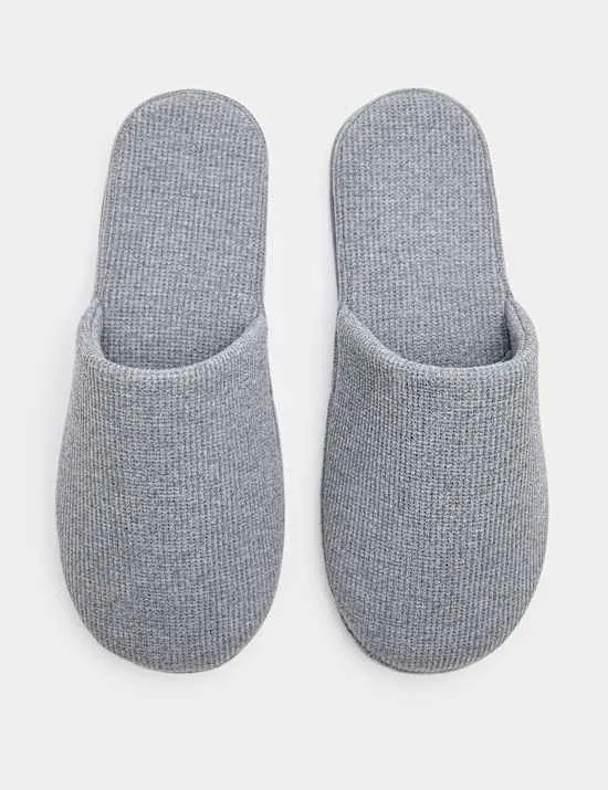 Micro Waffle Mule Slippers with Freshfeet™