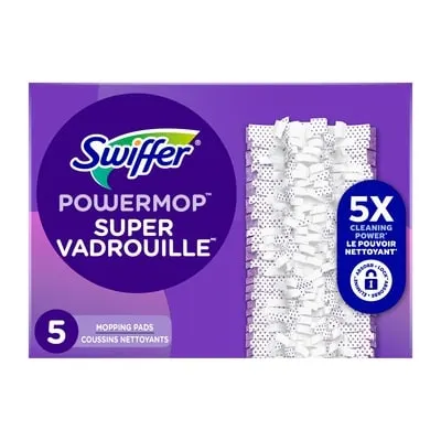PowerMop Multi-Surface Mopping Pad Refills, 5 count