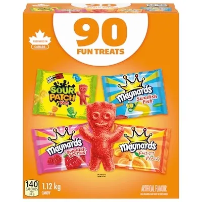 Assorted Gummy Candy, Individually Wrapped (pack of 90)