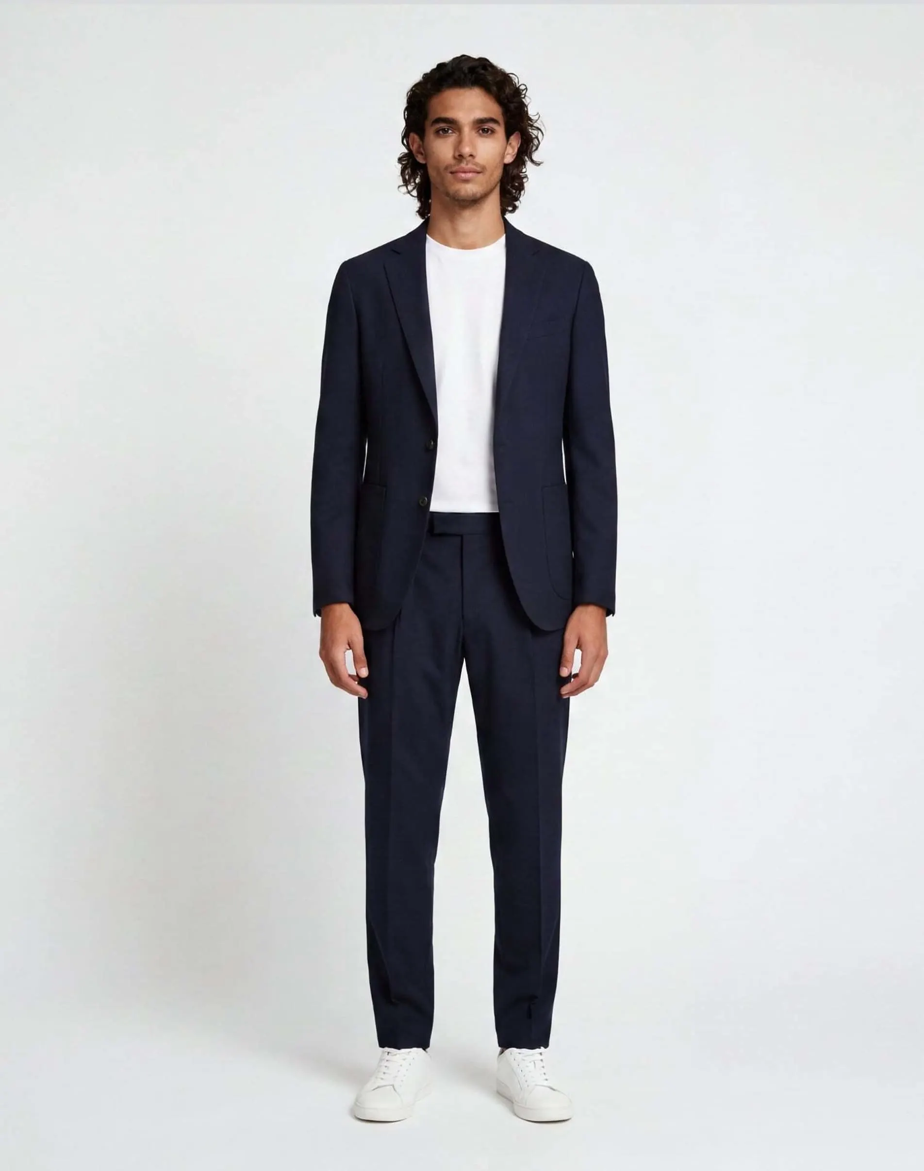 Harry Brown Arthur flannel blazer in navy