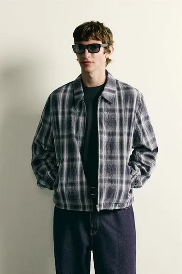 RELAXED FIT CHECK JACKET