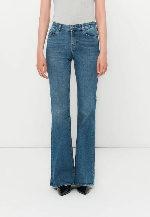 ONLLUSH RETRO - Flared jeans - medium blue denim