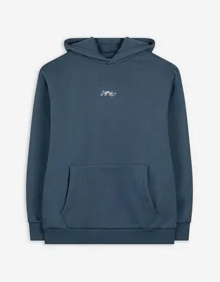 Felpa con cappuccio - Azzurro